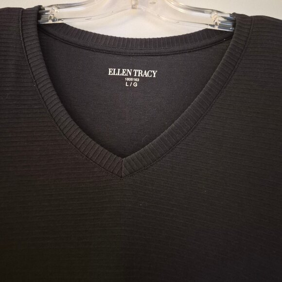 NWOT, Ellen Tracy, Dark Navy Blue Sweater, Size Large. - Picture 2 of 3